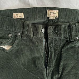 Dark Green J. Crew Corduroy Pants